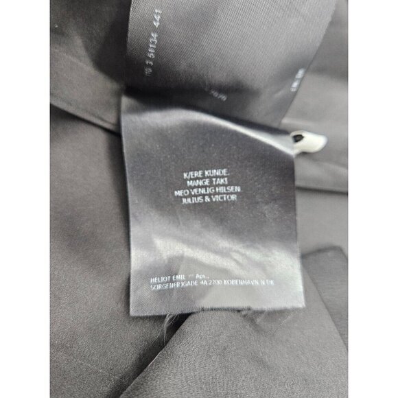 Heliot Emil Bondage Strap Blazer Mens S Black Jacket - Picture 12 of 15